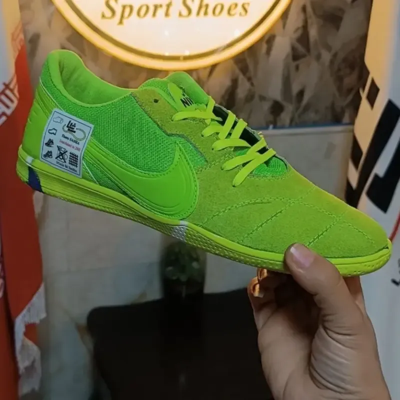 کفش فوتسال نایک پریمر سالا تمام چرم دوردوخت آنتی شوک دار سایز 41 تا 44