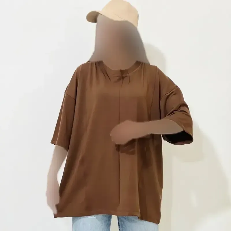تیشرت باکسی زنانه گلکسی دورسینه 1200 سانت قد 64 سانت