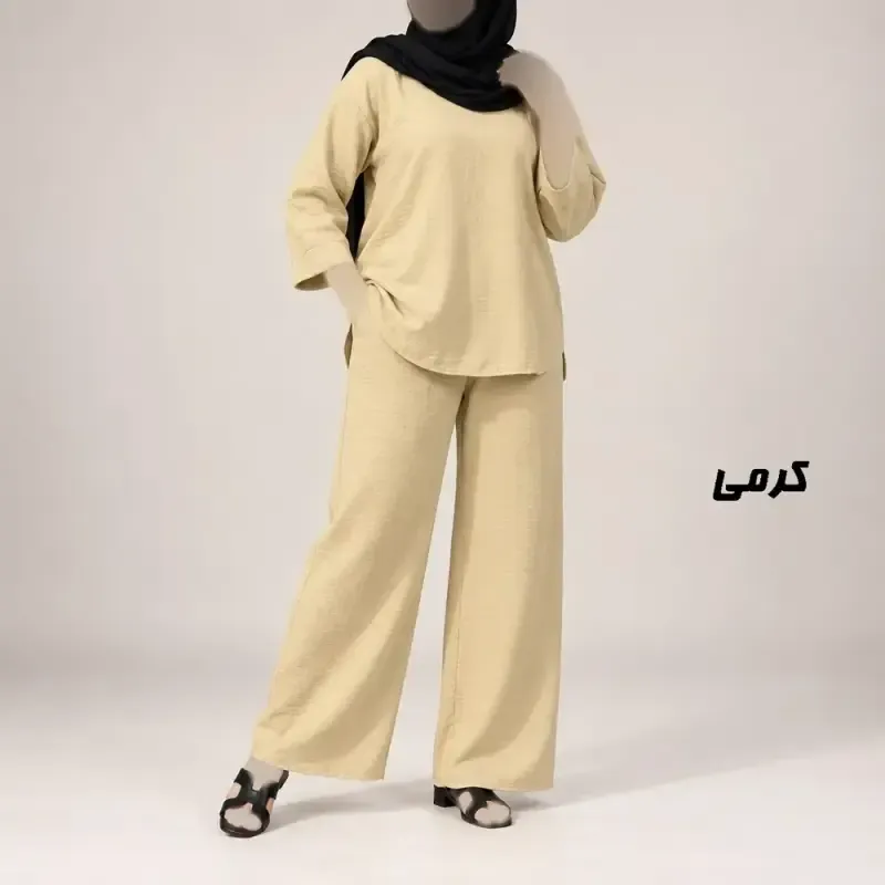 ست بلوز شلوار زنانه صوفیا فری سایز مناسب تا سایز 50
