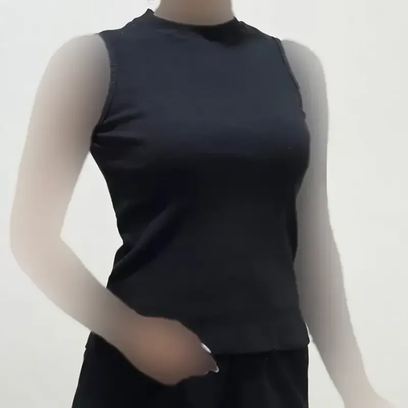تاپ بیسیک پنبه کبریتی زنانه کشی و راحت مناسب سایز 38 تا 46