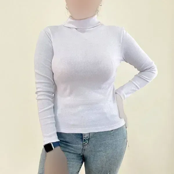 بلوز یقه اسکی کبریتی زنانه مناسب سایز 38 تا 46