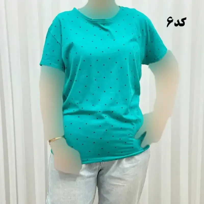 تیشرت طرحدار نخ پنبه زنانه و دخترانه اچ اند ام