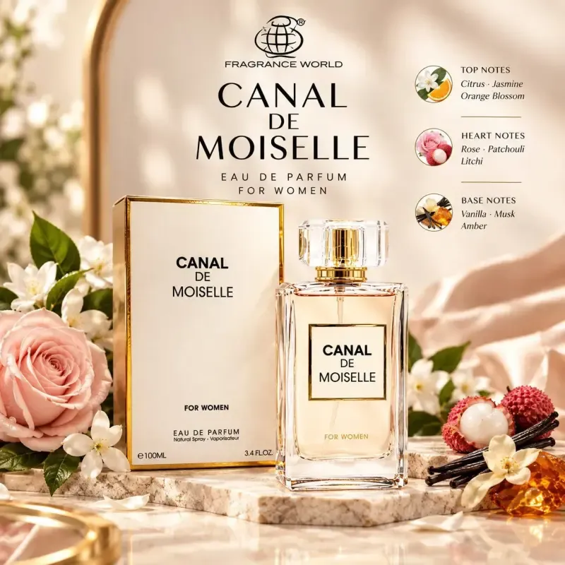 عطر ادکلن زنانه فرگرنس ورد مدل Canal De Moiselle حجم 100 میل