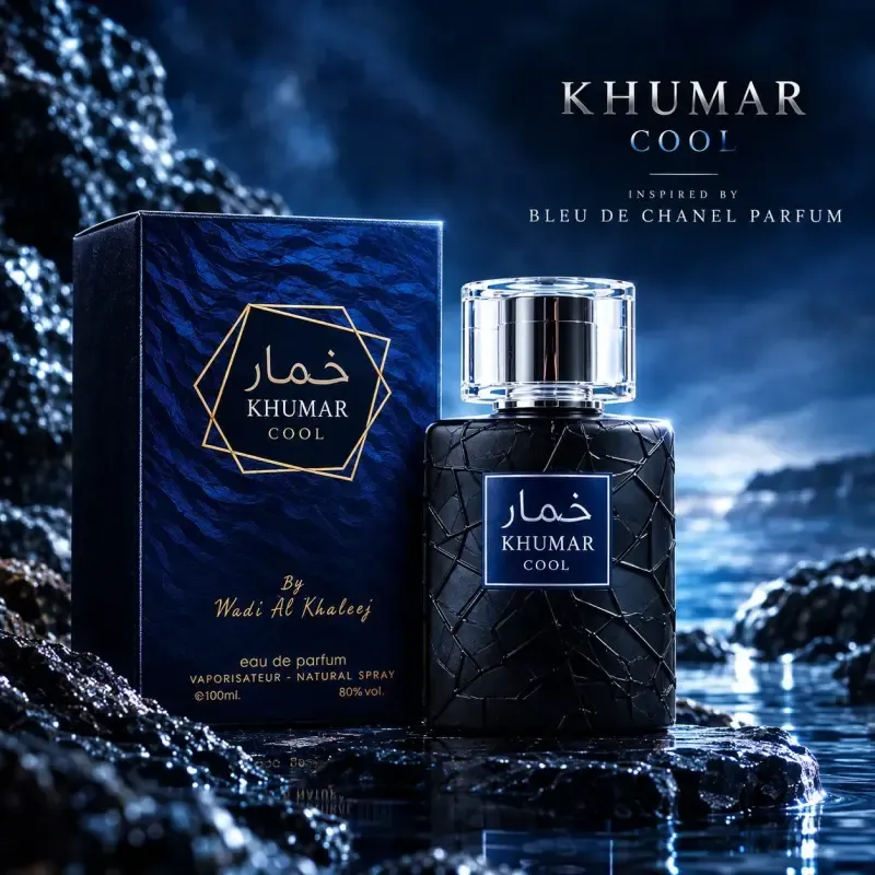 عطر ادکلن مردانه خمار کول وادی الخلیج حجم 100 میل مشابه بلو د شنل پارفوم