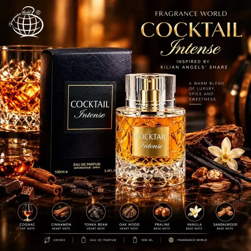 عطر ادکلن کوکتل اینتنس فرگرنس ورد حجم 100 میل یونیسکس